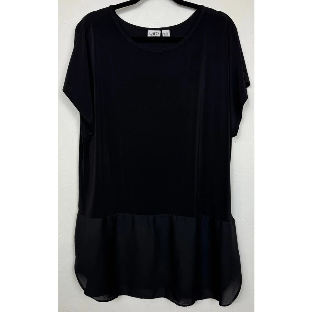 Cato Black Blouse Women's 18/20W
